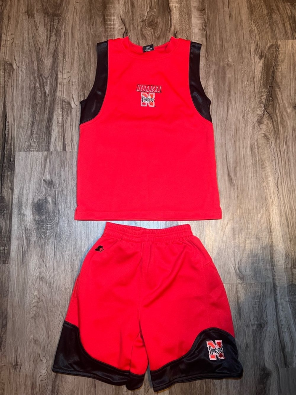 Nebraska Huskers Red Basketball Tank & Shorts Set